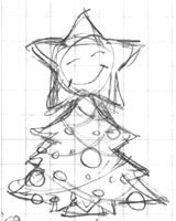 Christmas tree sketch