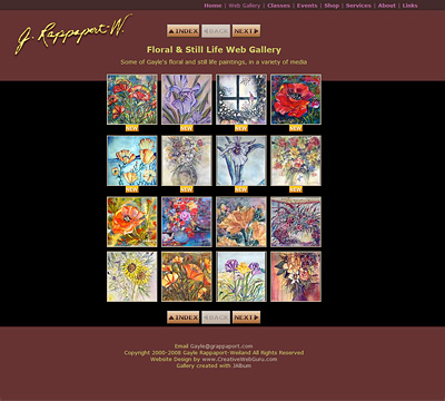 Re-design for gallery page