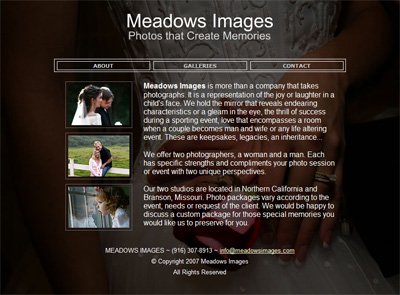Meadows Images photography site