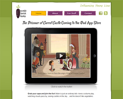 Purple Carrot Books iPad app site